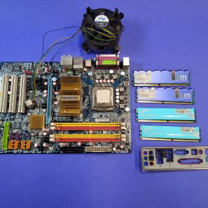 Gigabyte GA-P35-DS3 Mainboard mit Intel Core2 Duo, 4 GB DDR2-RAM & CPU-Lüfter