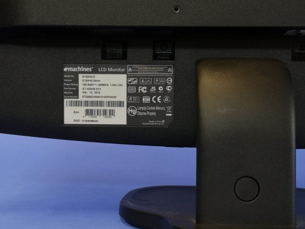 eMachines E192HQ D – 18,5-Zoll LCD-Monitor mit HD-Auflösung – Bild 4
