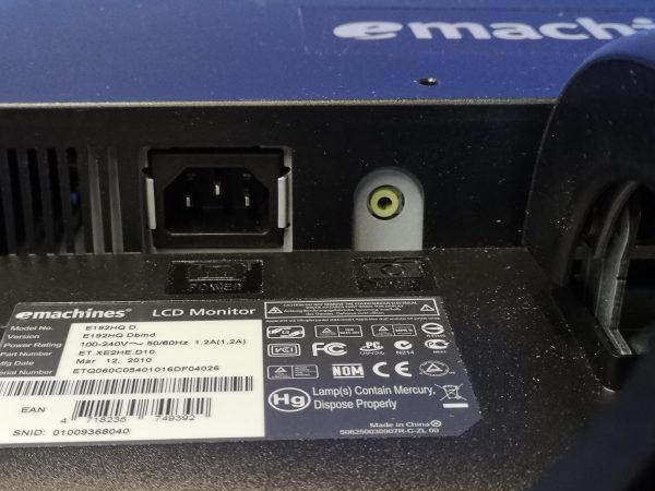 eMachines E192HQ D – 18,5-Zoll LCD-Monitor mit HD-Auflösung – Bild 5