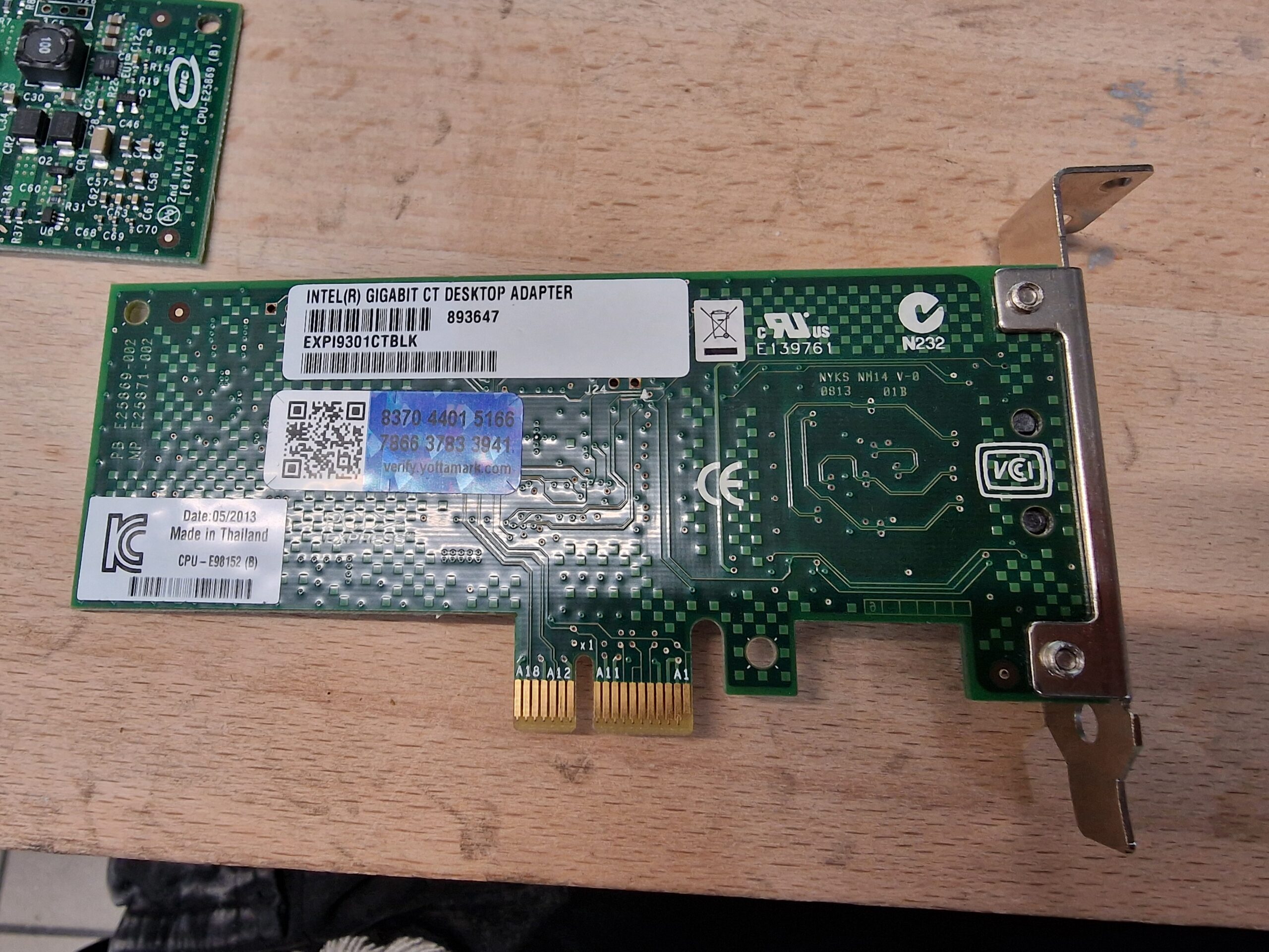 Intel Gigabit CT Desktop Adapter – PCIe Netzwerkkarte – große oder kleine Blende – Bild 7